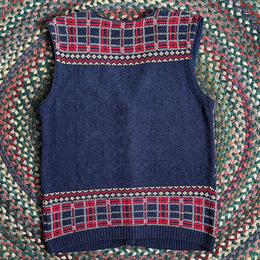 Northern Treasures Festive Winter Sweater Vest, L