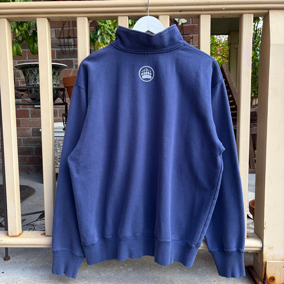 Muskoka Bear Wear Grey Quarter Zip, M