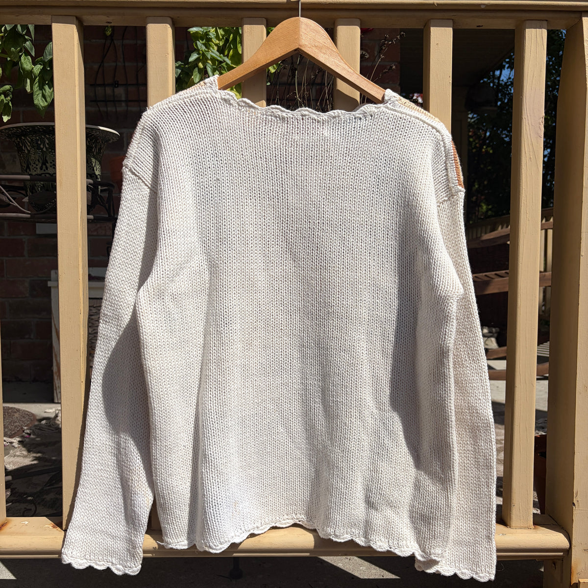 Granny Square Crochet Sweater, M