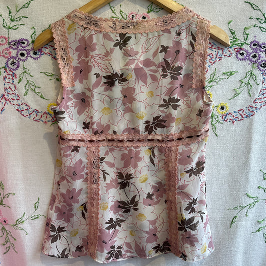 ZOOC Floral Lace Top, S