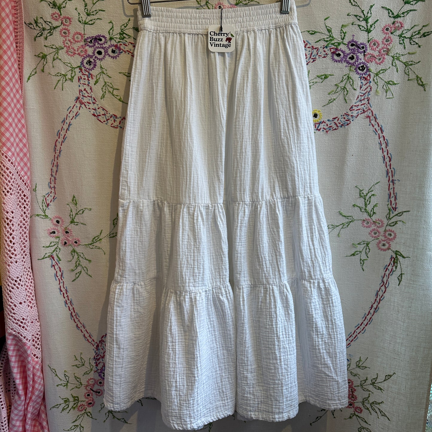 Chaps White Maxi Skirt, XS