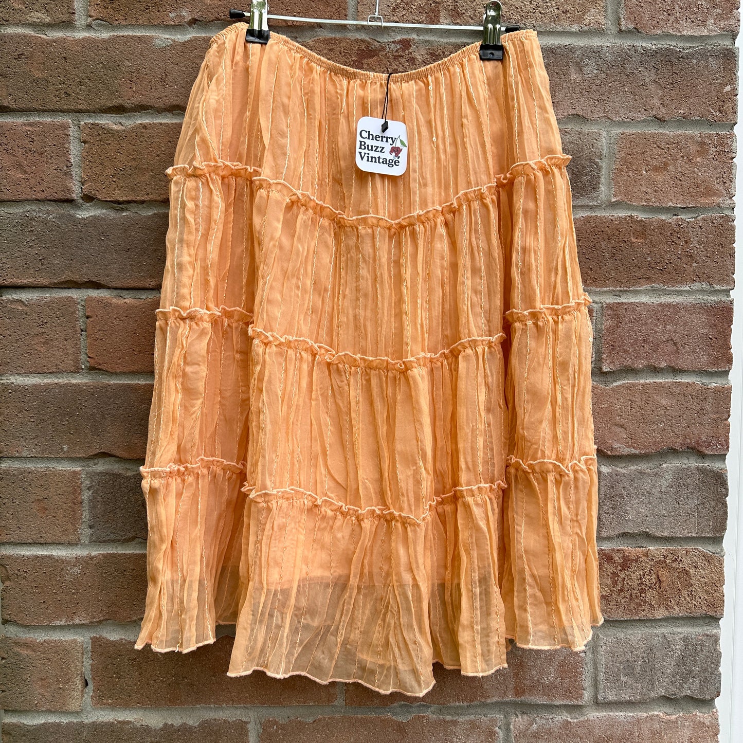 Tangerine Boho Skirt, 28"