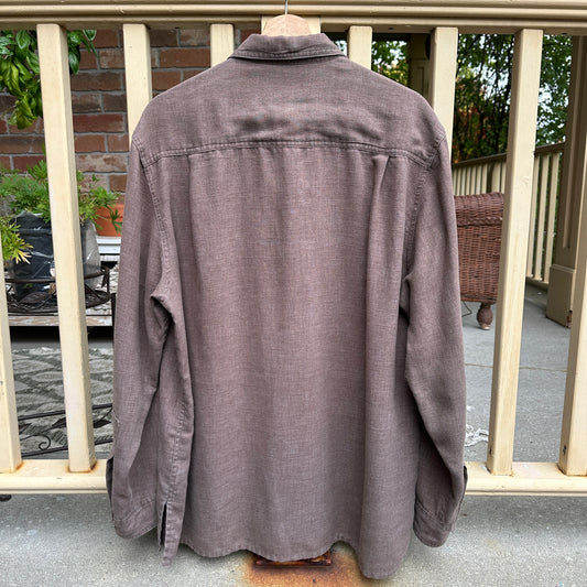 Tilly Endurable Brown Button Up, L