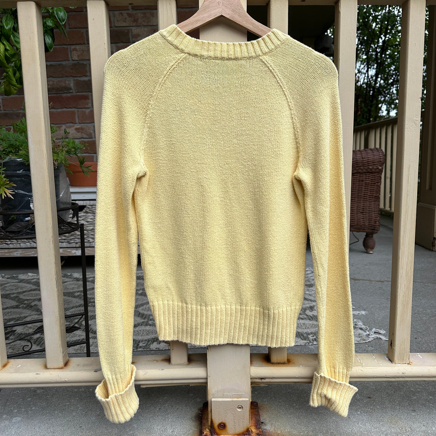 Ralph Lauren Sport Yellow Knit Sweater, M