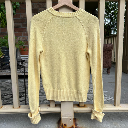 Ralph Lauren Sport Yellow Knit Sweater, M