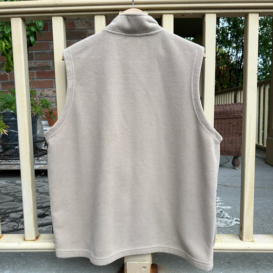 Carroll Reed Beige Fleece Vest, L