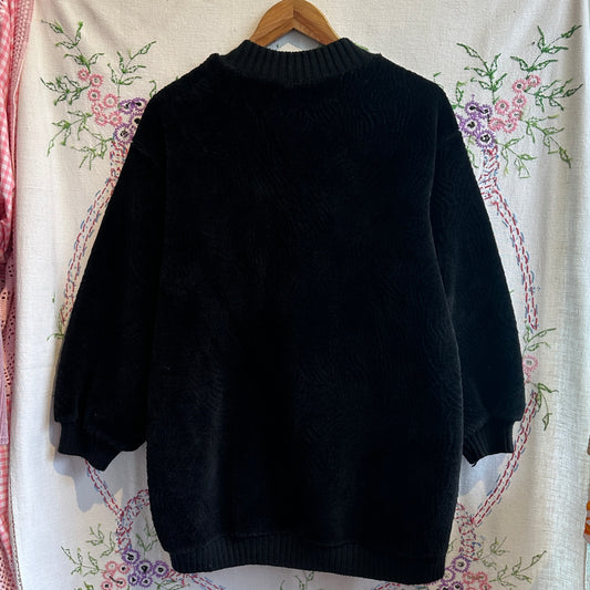Black Fleece Embroidered Sweater, L
