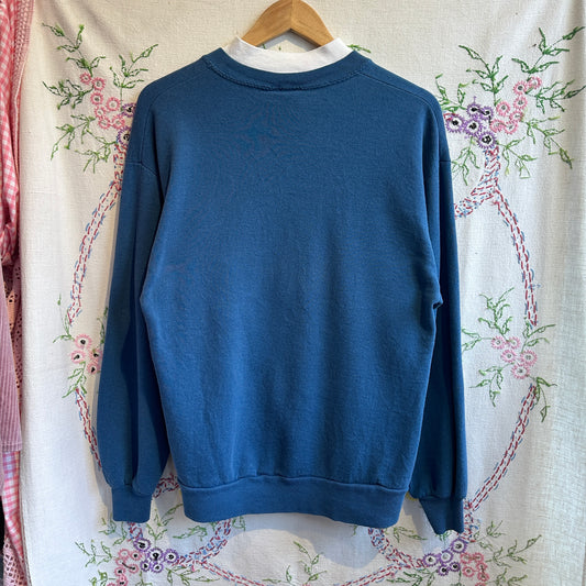 Blue Bird Crew Neck Sweater, L