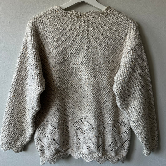 Marie Clair Cream Knit Cardigan, S