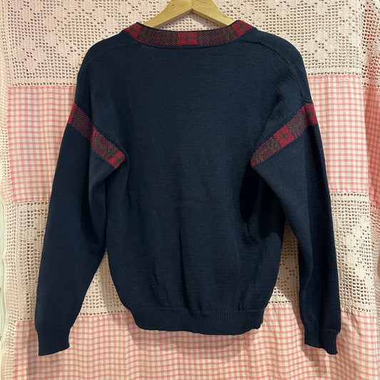 Pendleton Navy Blue Wool Cardigan, M