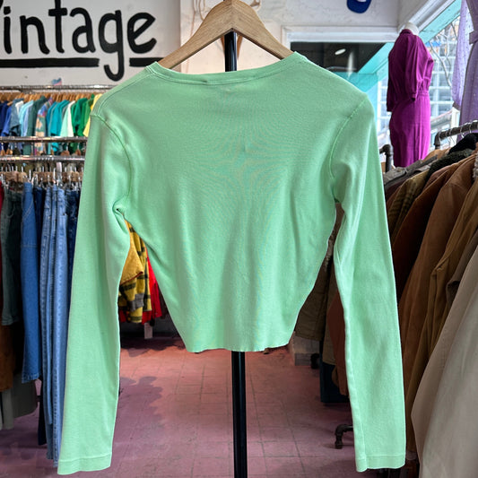 Ralph Lauren Sport Cropped Green Long Sleeve, S