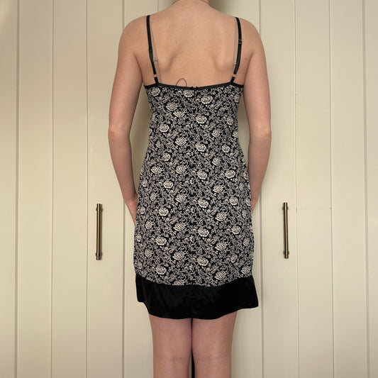 Club Monaco Black Floral Dress, S