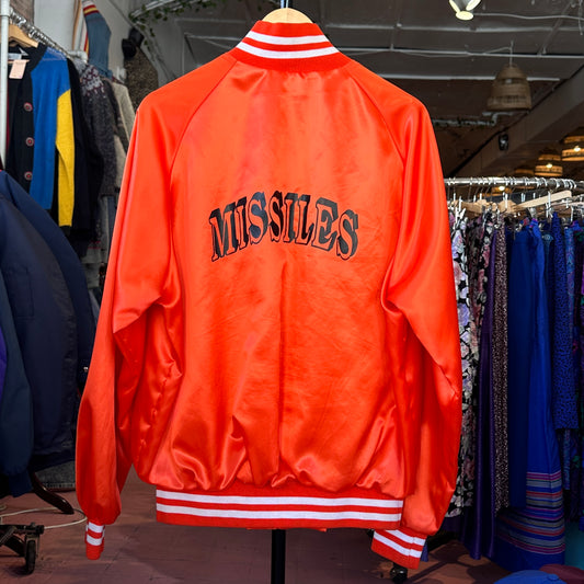 Orange Varsity Jacket, XL