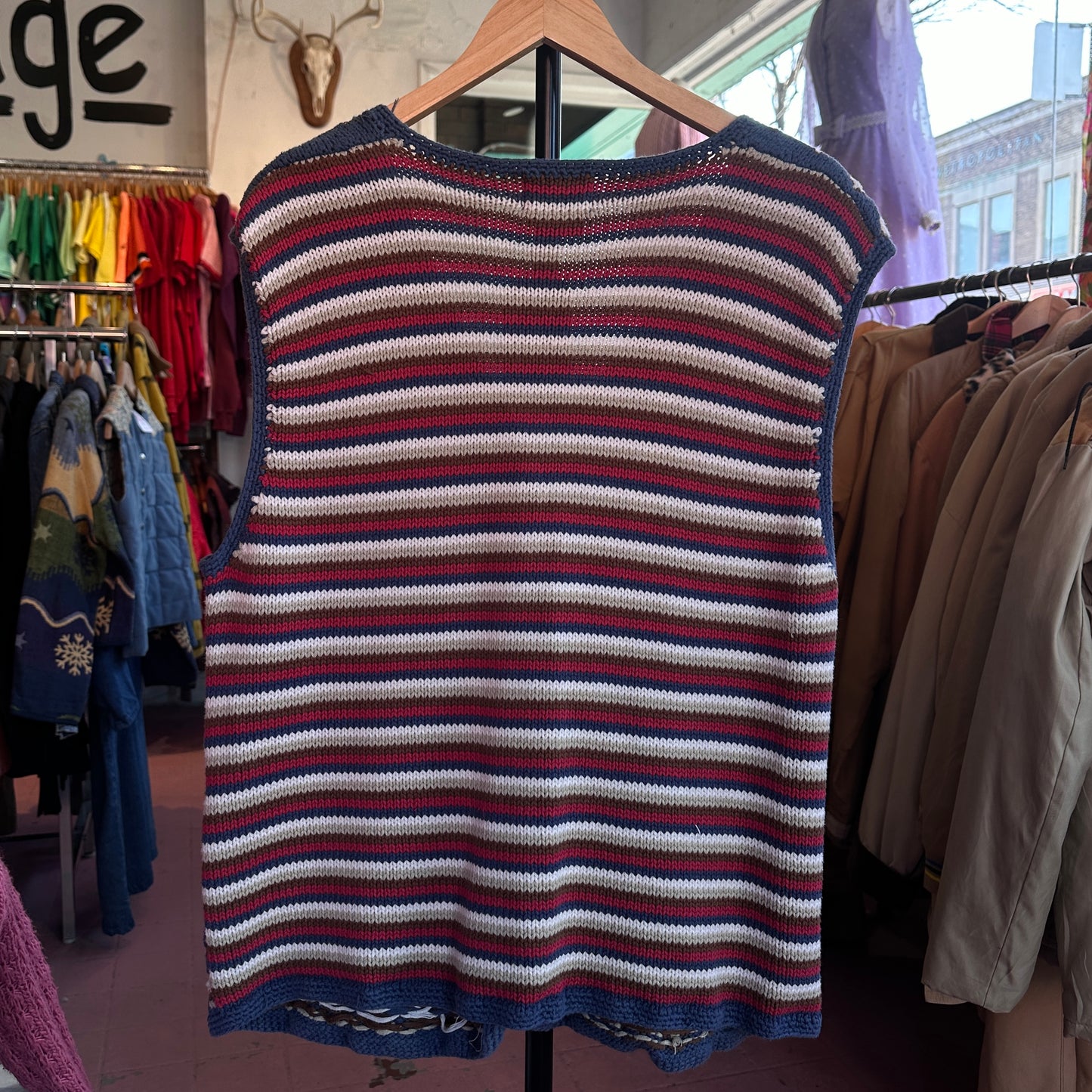 Cotton Ginny Knit Vest, M