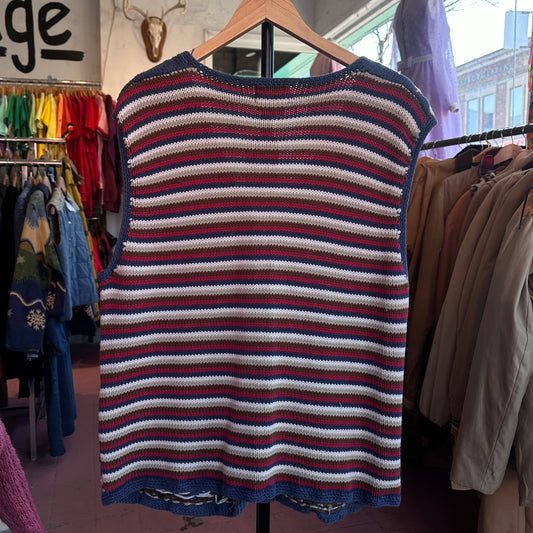 Cotton Ginny Knit Vest, M