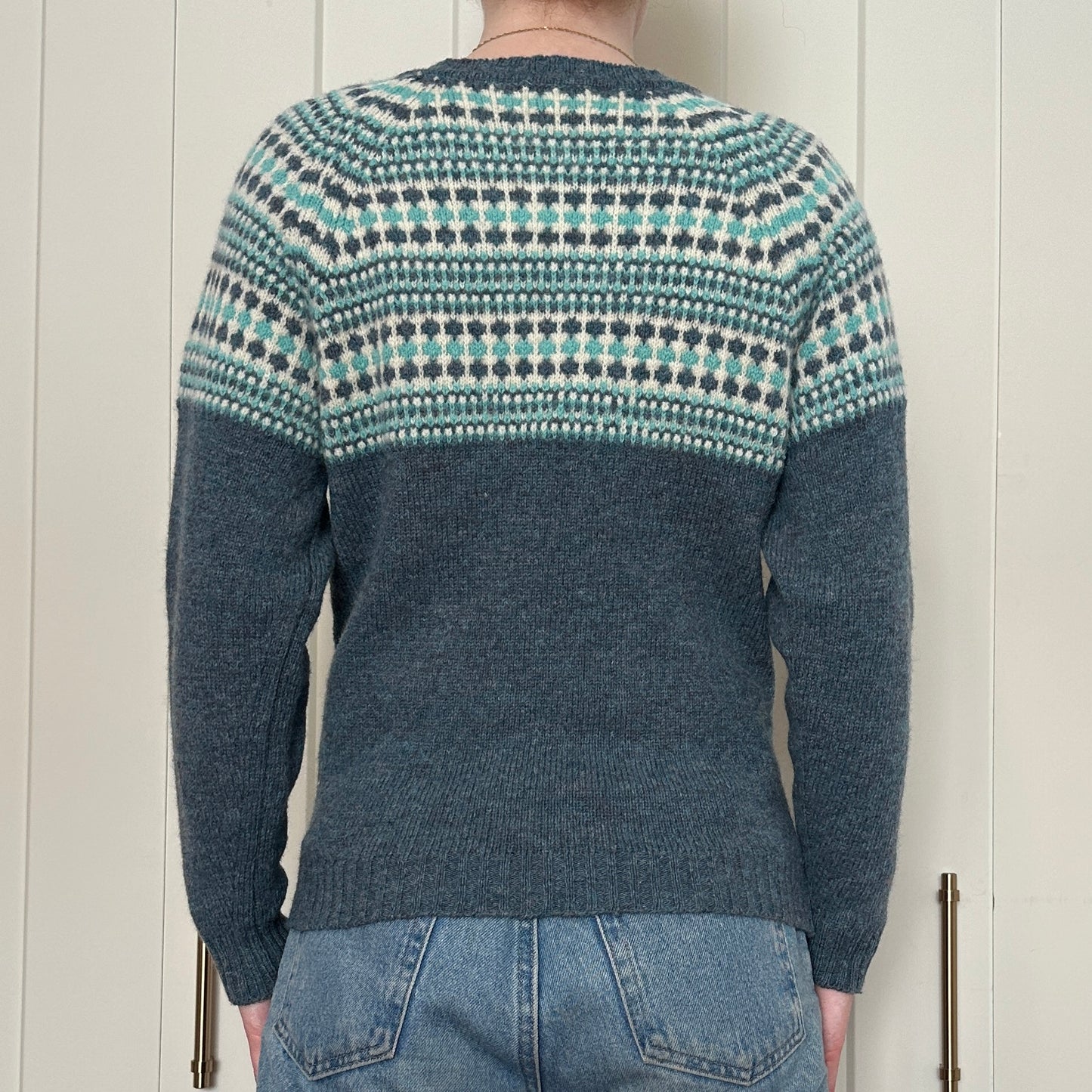 Parkhurst Blue Wool Knit Sweater, S