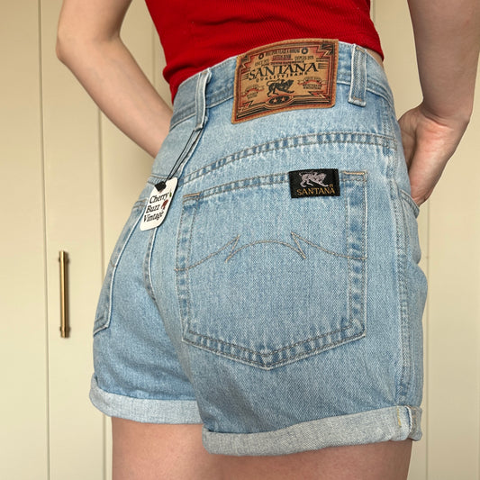 Santana Jeans Blue Denim Shorts, 27"