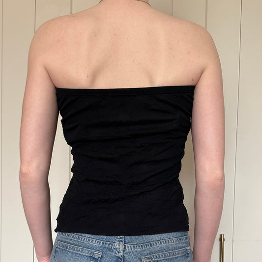 Zokai Black Lace Tube Top, L