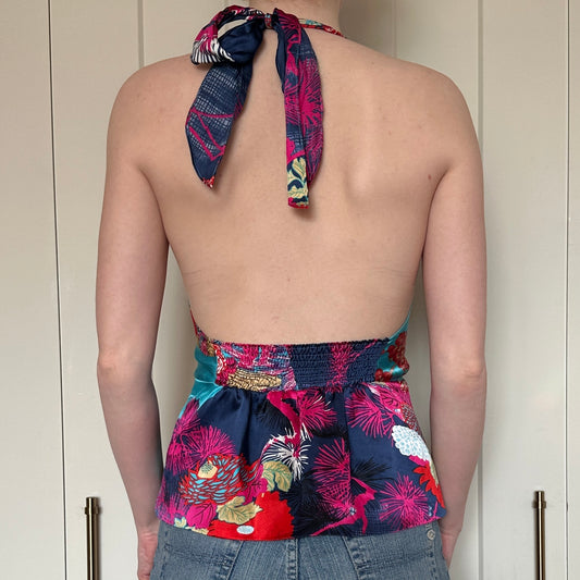 Marciano Silk Halter Top, S