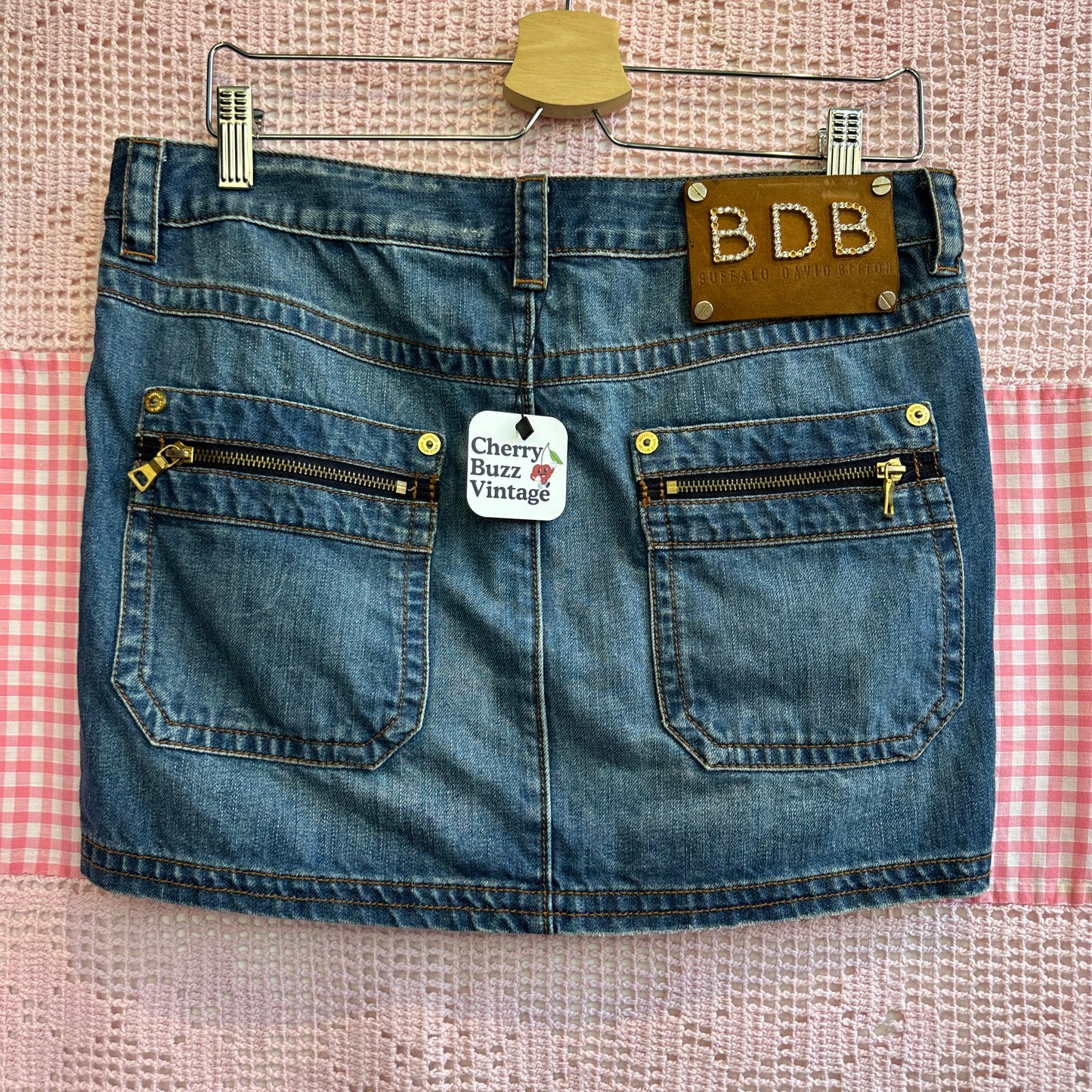 Buffalo David Bitton Denim Short Skirt, 28"