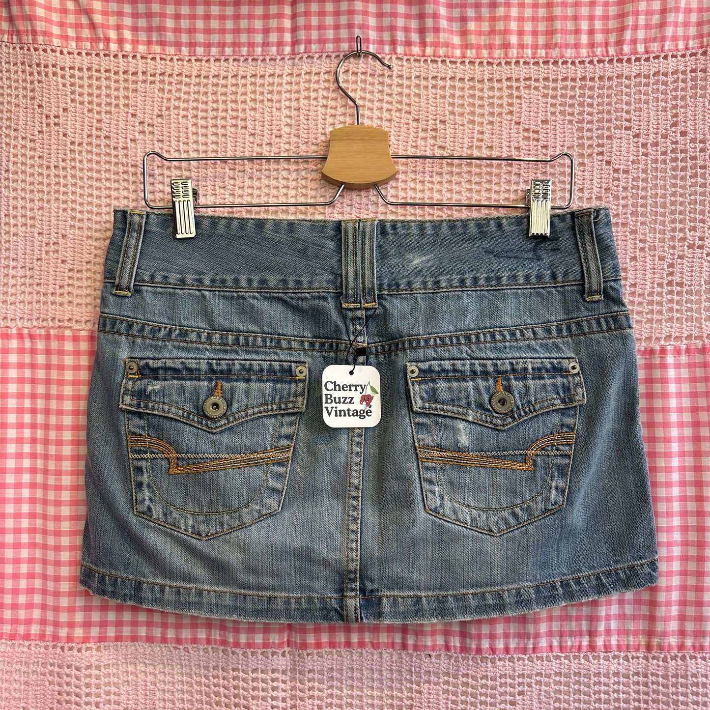 American Eagle Denim Mini Skirt, 32"