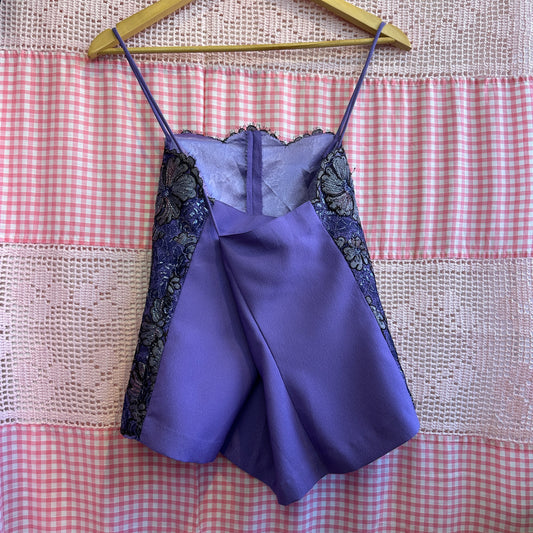 Purple Lace Fairy Top, L