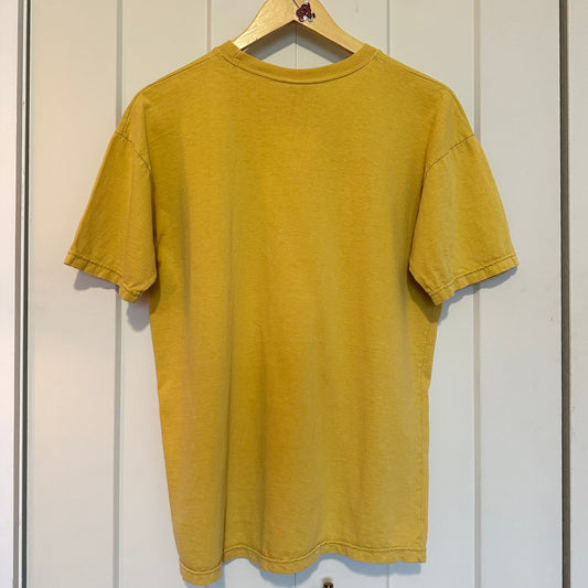 Benetton Yellow Cotton Graphic T, L