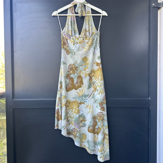 Sirens Y2K Floral Halter Dress, S