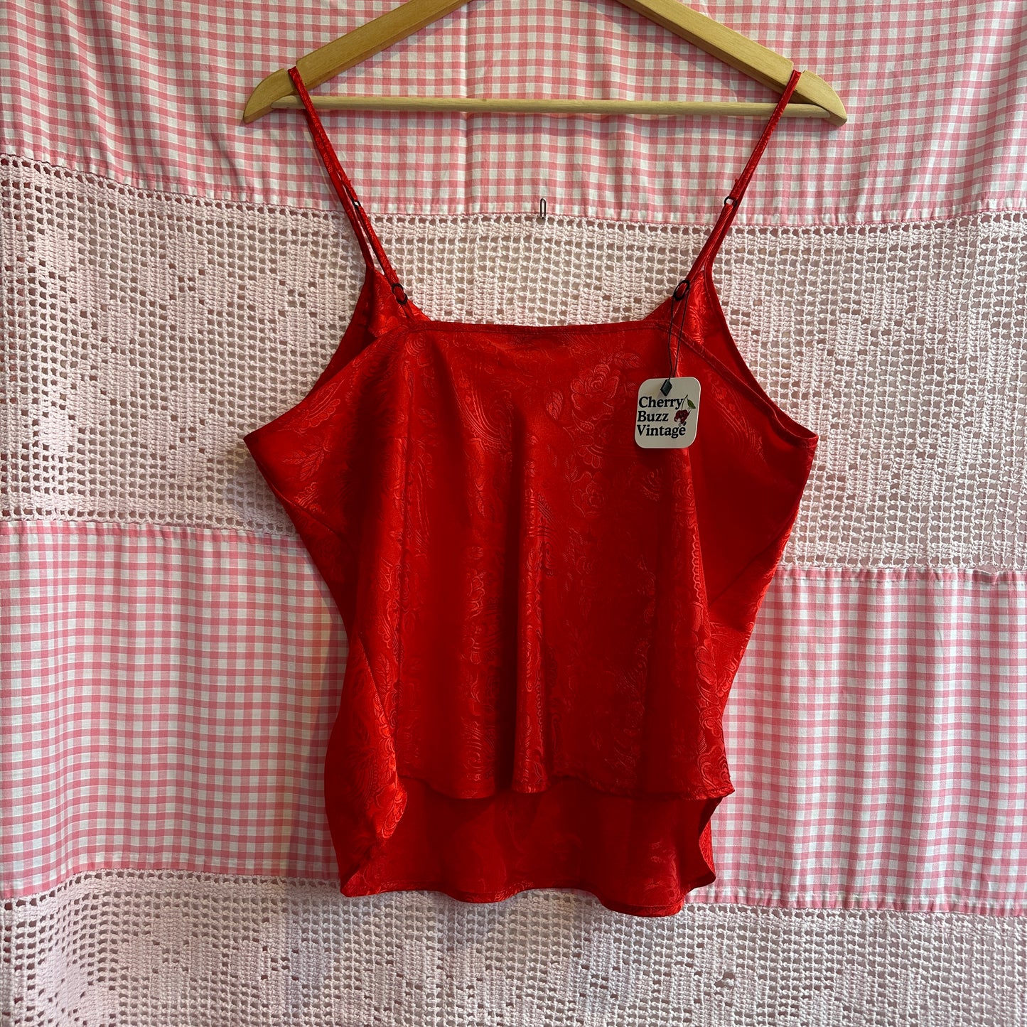 Red Spaghetti Strap, S