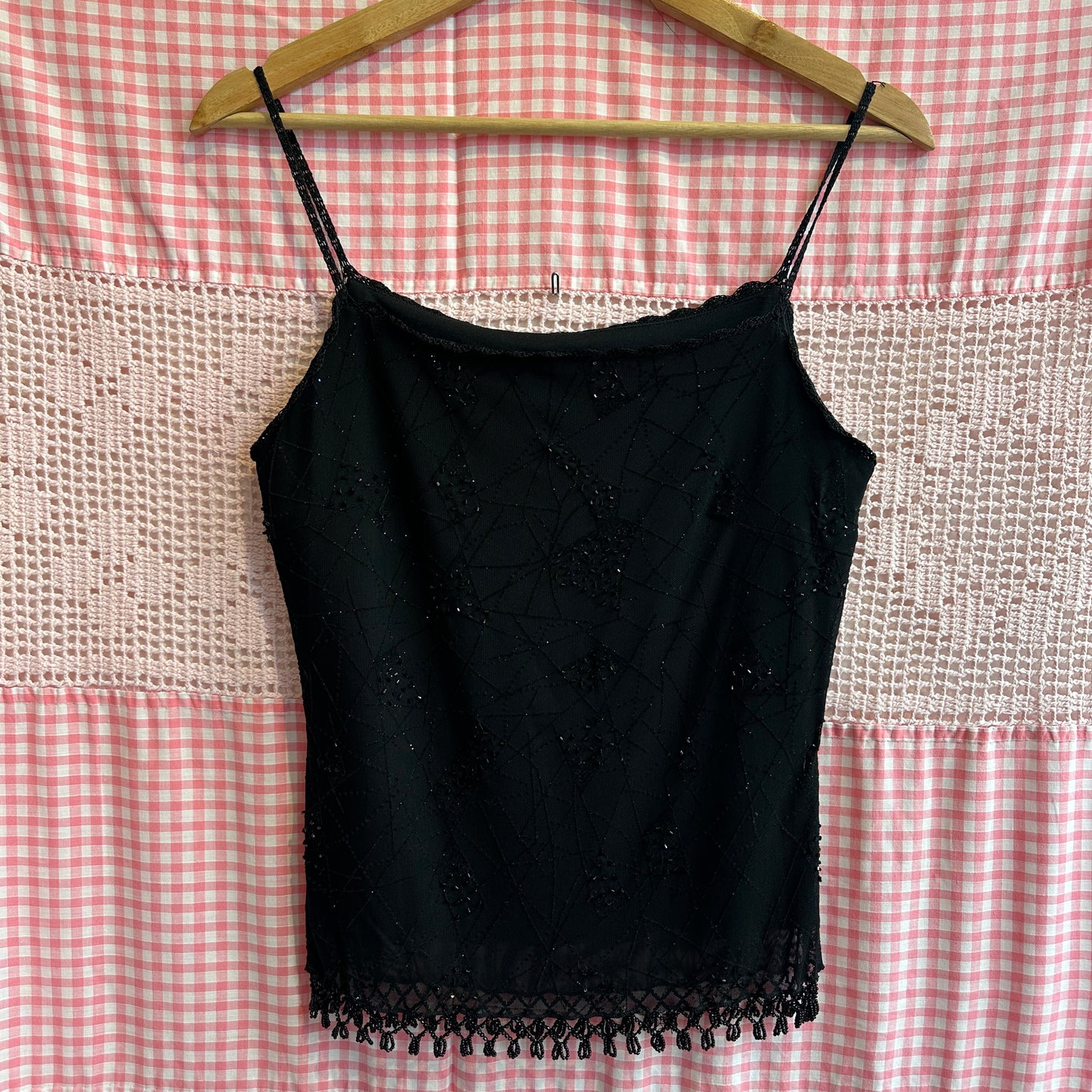 Le Chateau Black Spaghetti Strap, XS