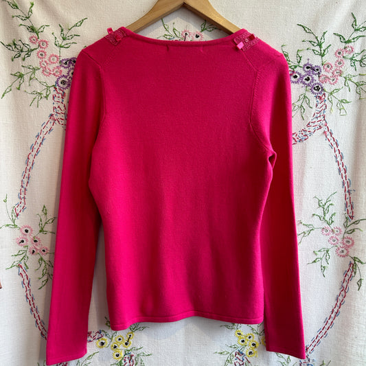 FMX Knits Pink Cardigan, S