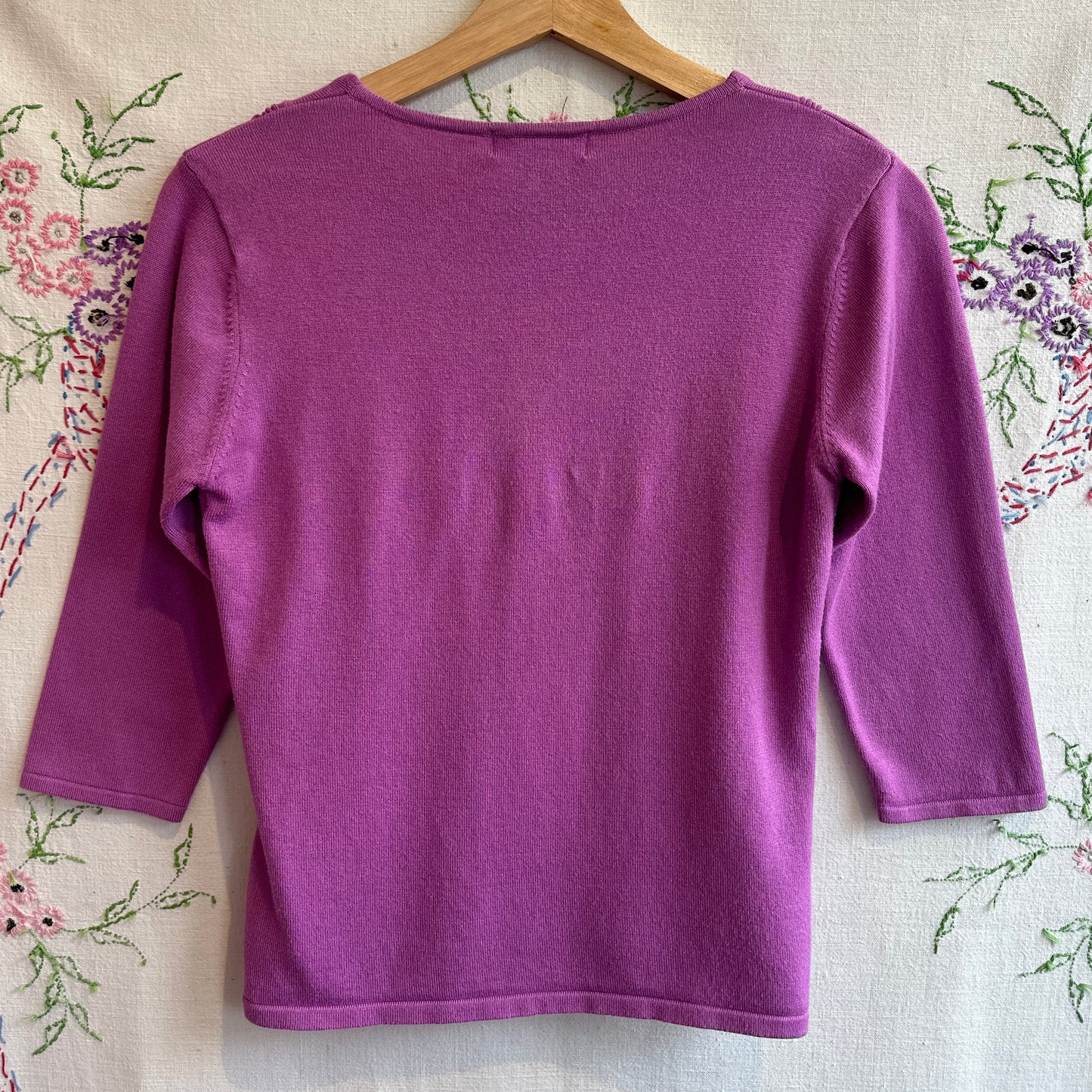 Jessica Petite Purple 3/4 Sleeve, S
