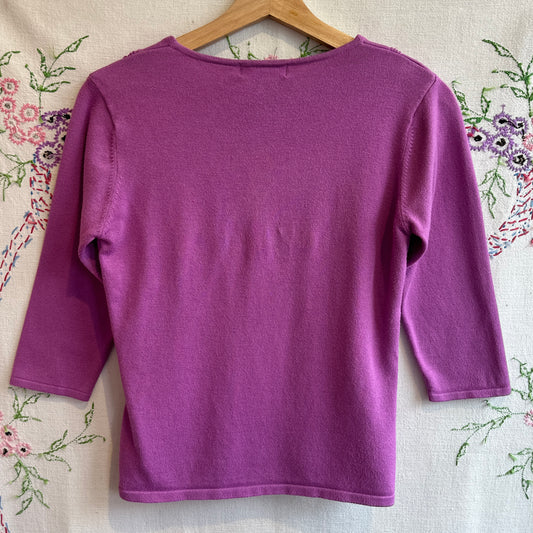 Jessica Petite Purple 3/4 Sleeve, S