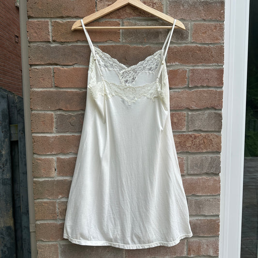 Ralph Lauren White Cotton Slip, L