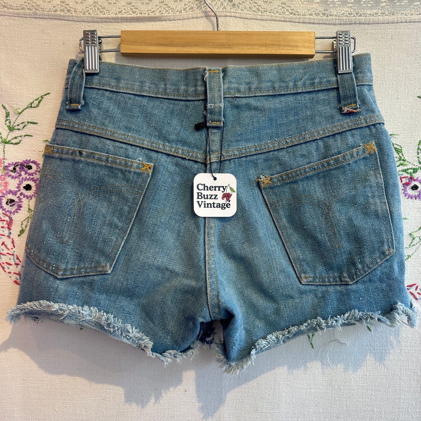 1960s GWG Denim Shorts, 25"