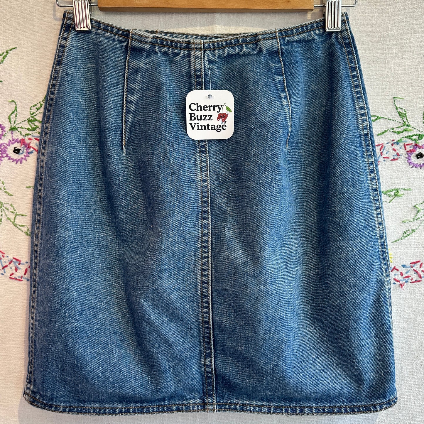 Denim Mini Skirt, 26"