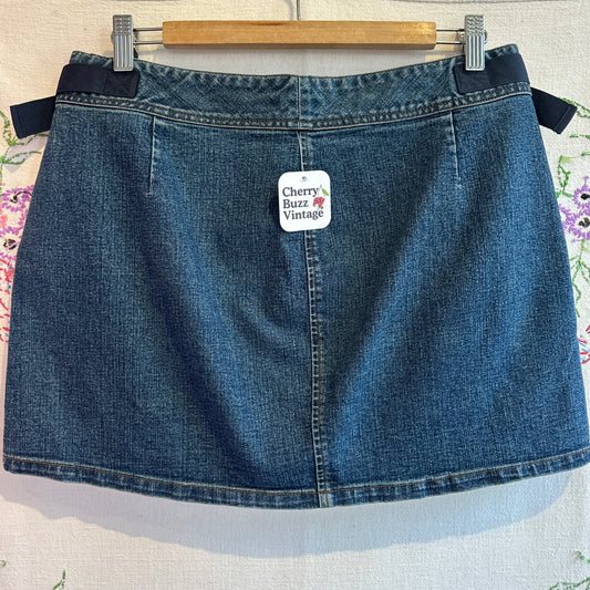 Denim Mini Skirt, 34"