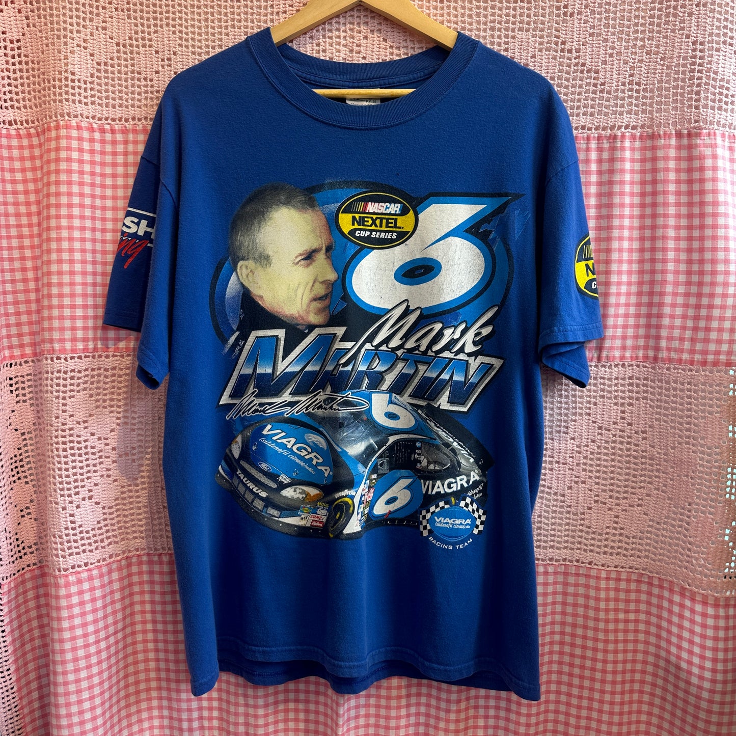 Mark Martin NASCAR Viagra Sponsorship Graphic T-Shirt, XL