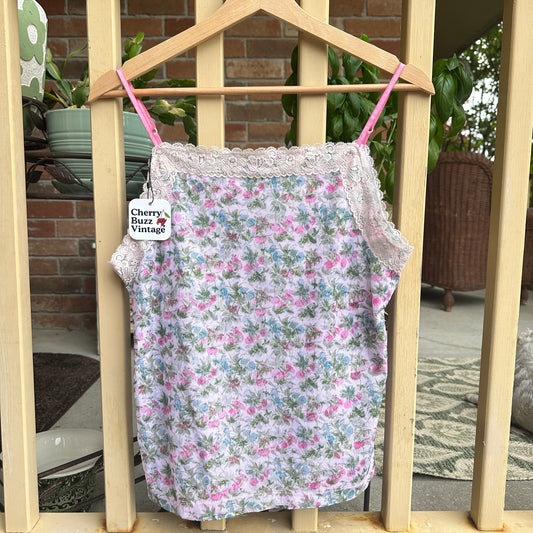 Pink Floral Camisole, S