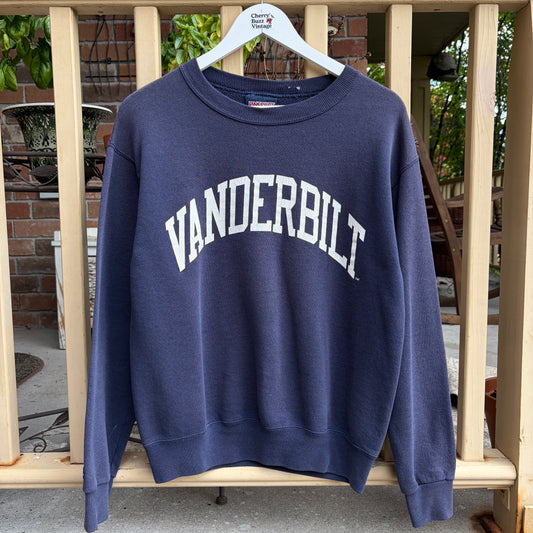 Vanderbilt University Navy Crew Neck, S