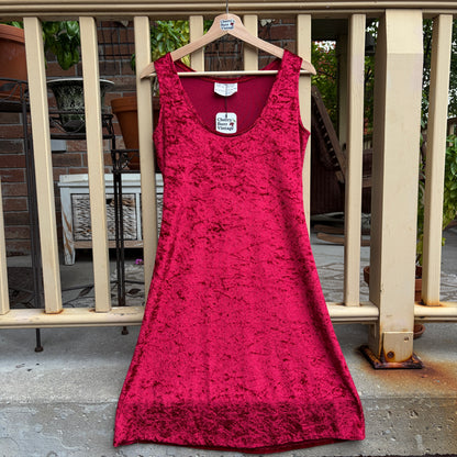 Red Velvet Cocktail Dress, O/S