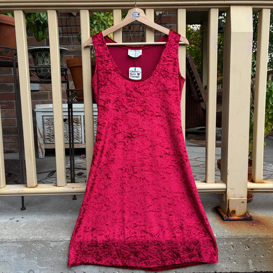 Red Velvet Cocktail Dress, O/S