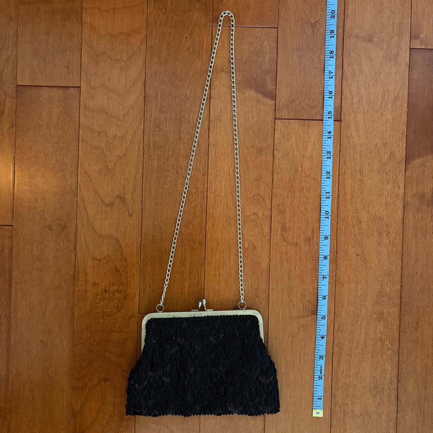 Black Beaded Purse