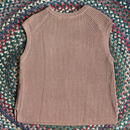 UNI QLO Beige Sweater Vest, S