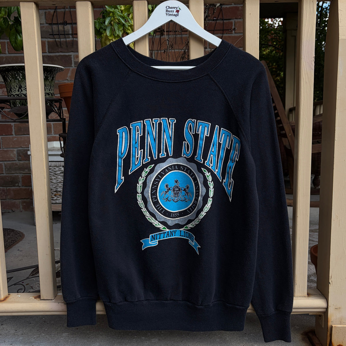 Penn State Black Crew Neck, L
