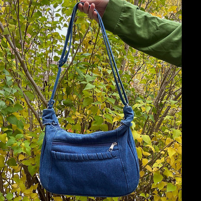 Blue Denim Purse - Cherry Buzz