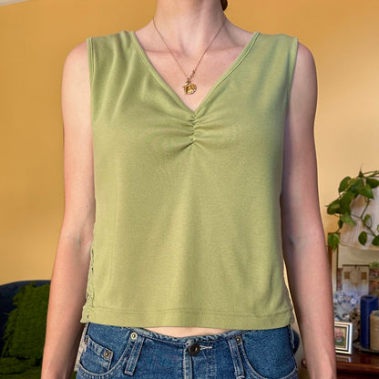 725 Originals Mint Green V-Neck Tank Top, L