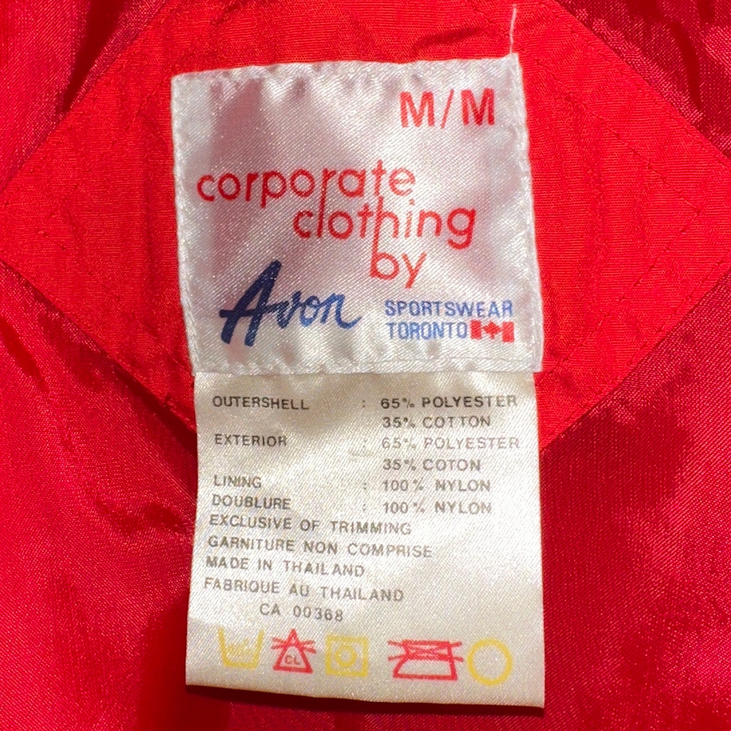 Avon Sports Wear Vintage Red Jacket, M