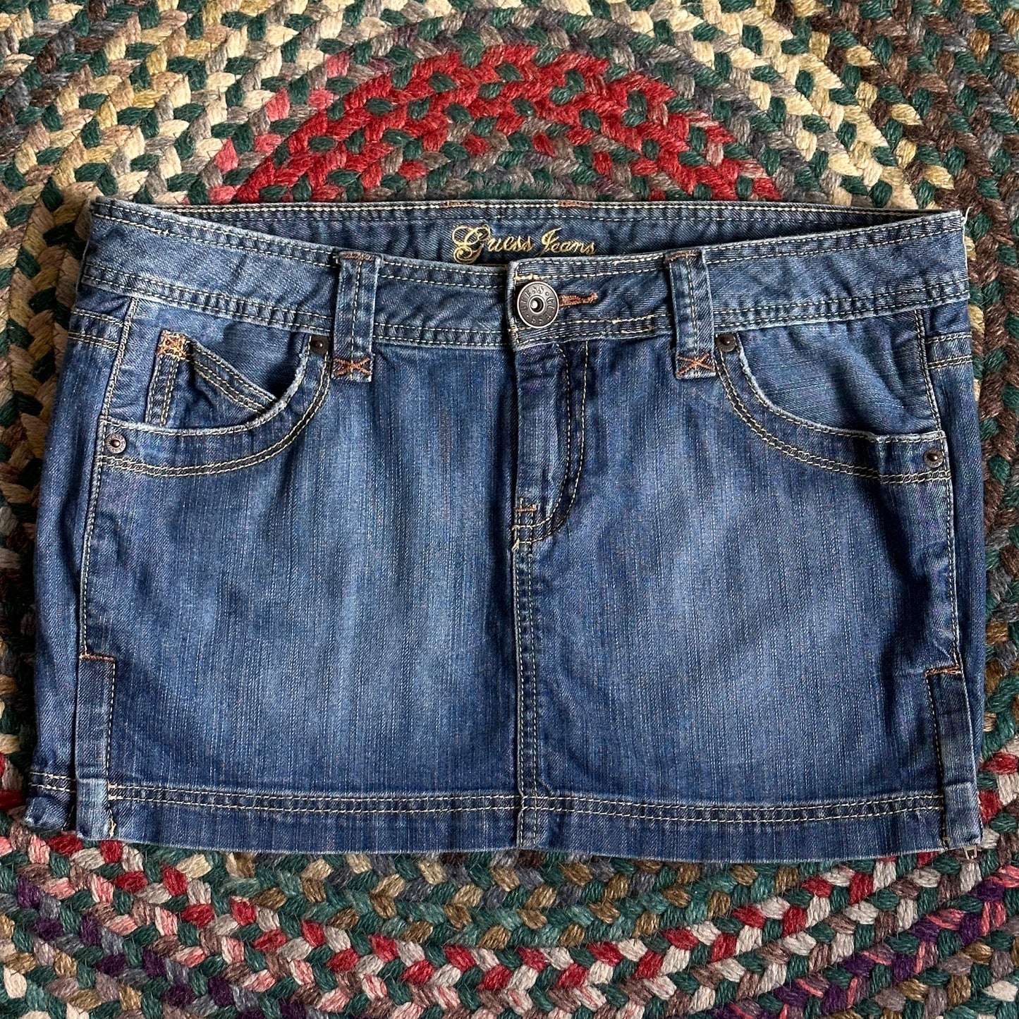 Guess Denim Mini Skirt, 30”