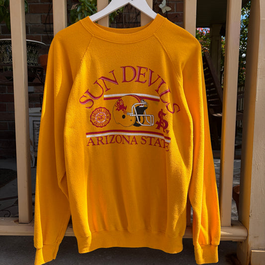 Arizona State Sun Devils Yellow Crew Neck, M